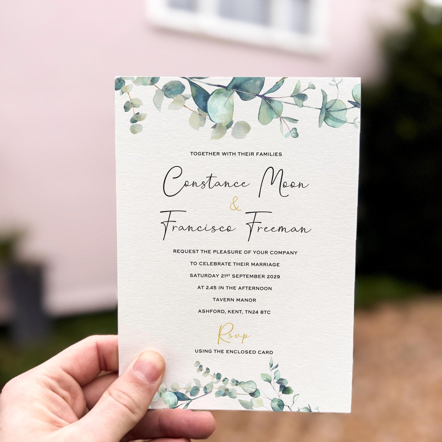 Sage Green Wedding Invitations