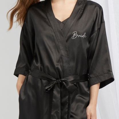 Satin Bridal Robe