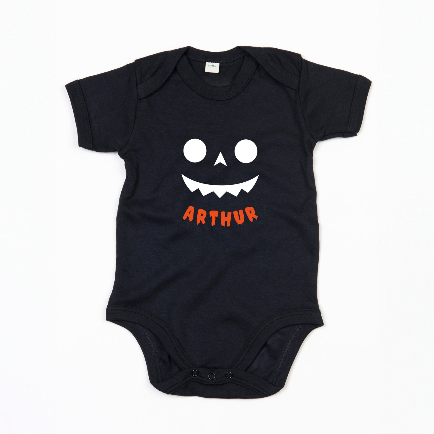 Pumpkin Face Baby Grow