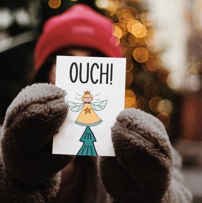 Ouch! Christmas Greetings Card