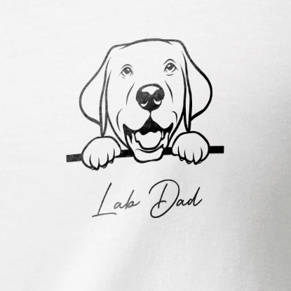 Peeping Pup Personalised Men's T-Shirt