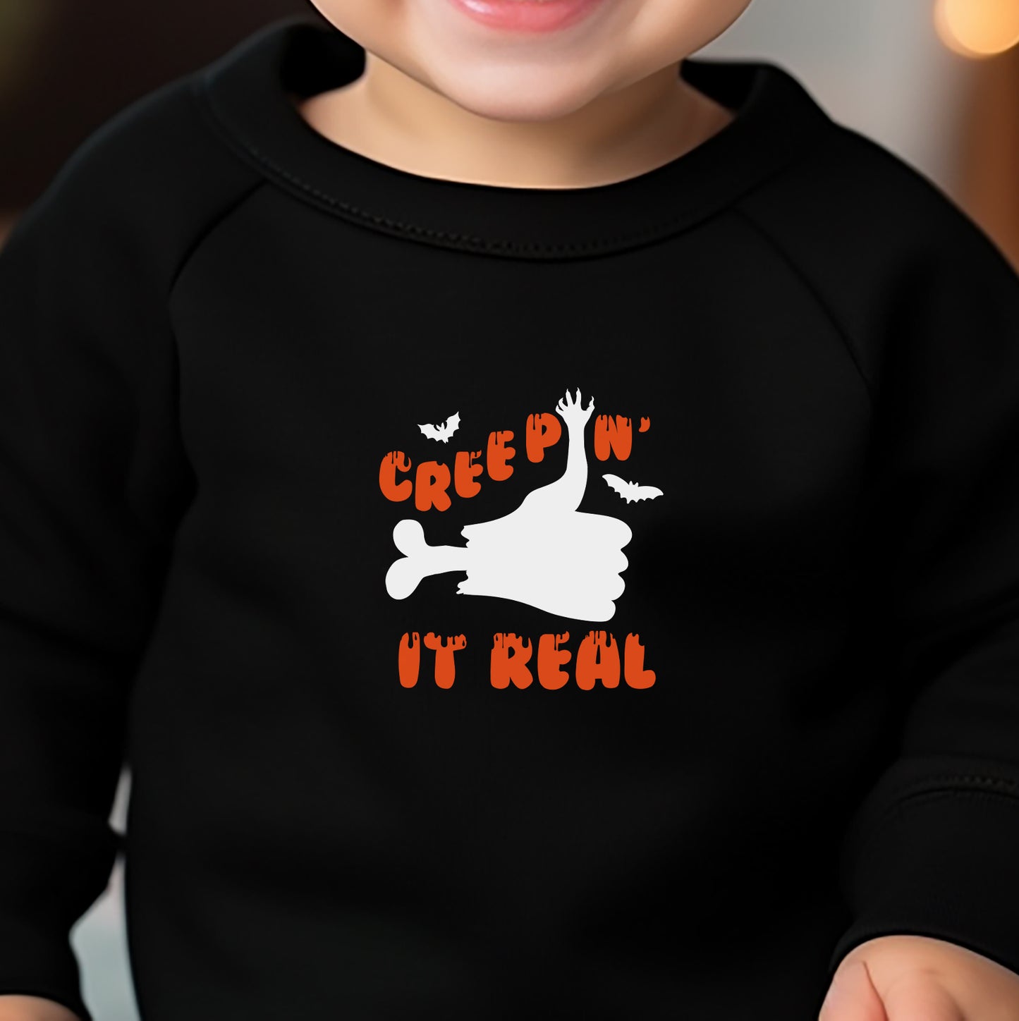 Creepin' It Real Infant Halloween Sweatshirt