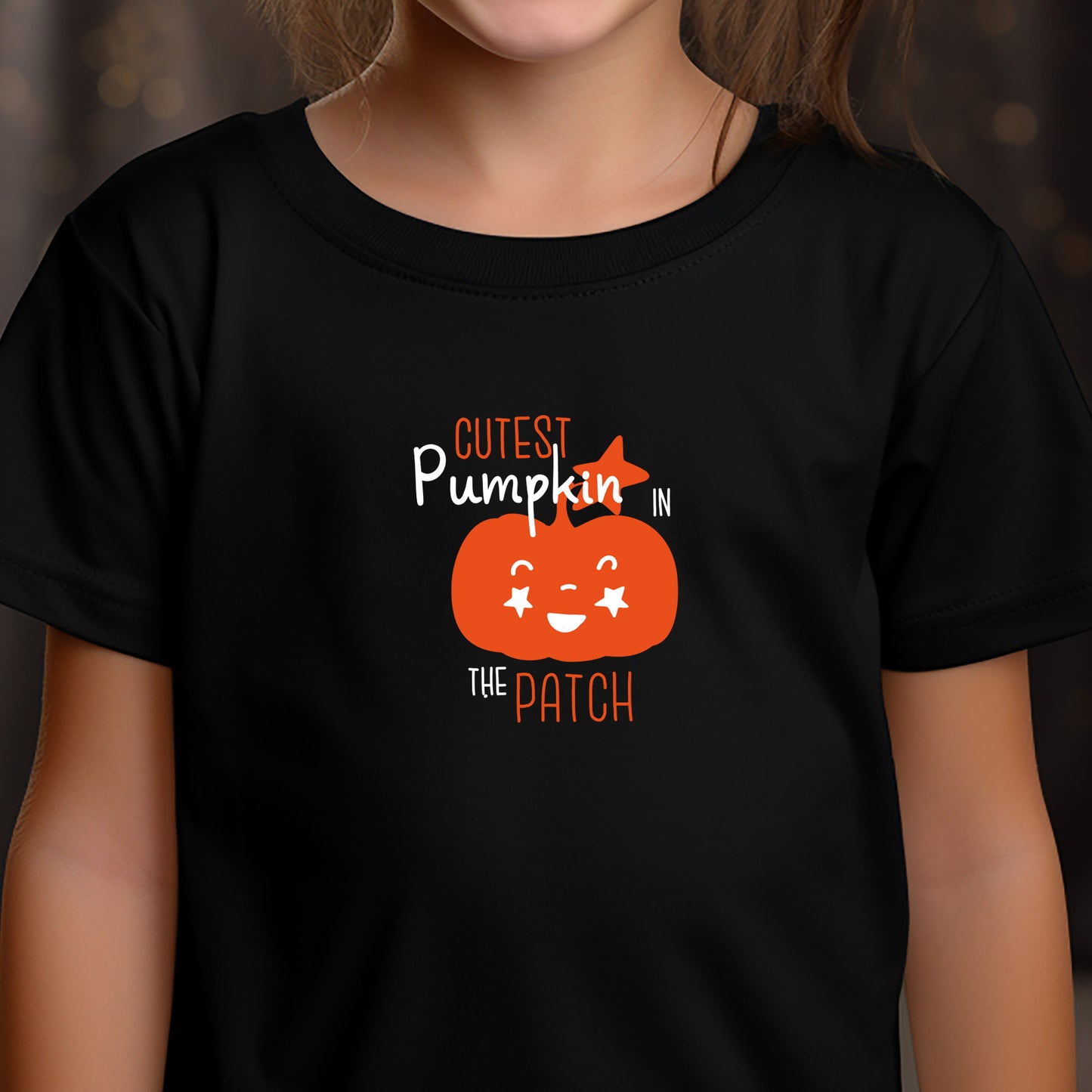 Cutest Pumpkin In The Patch Kids T-Shirt (Girl & Boy Fits)