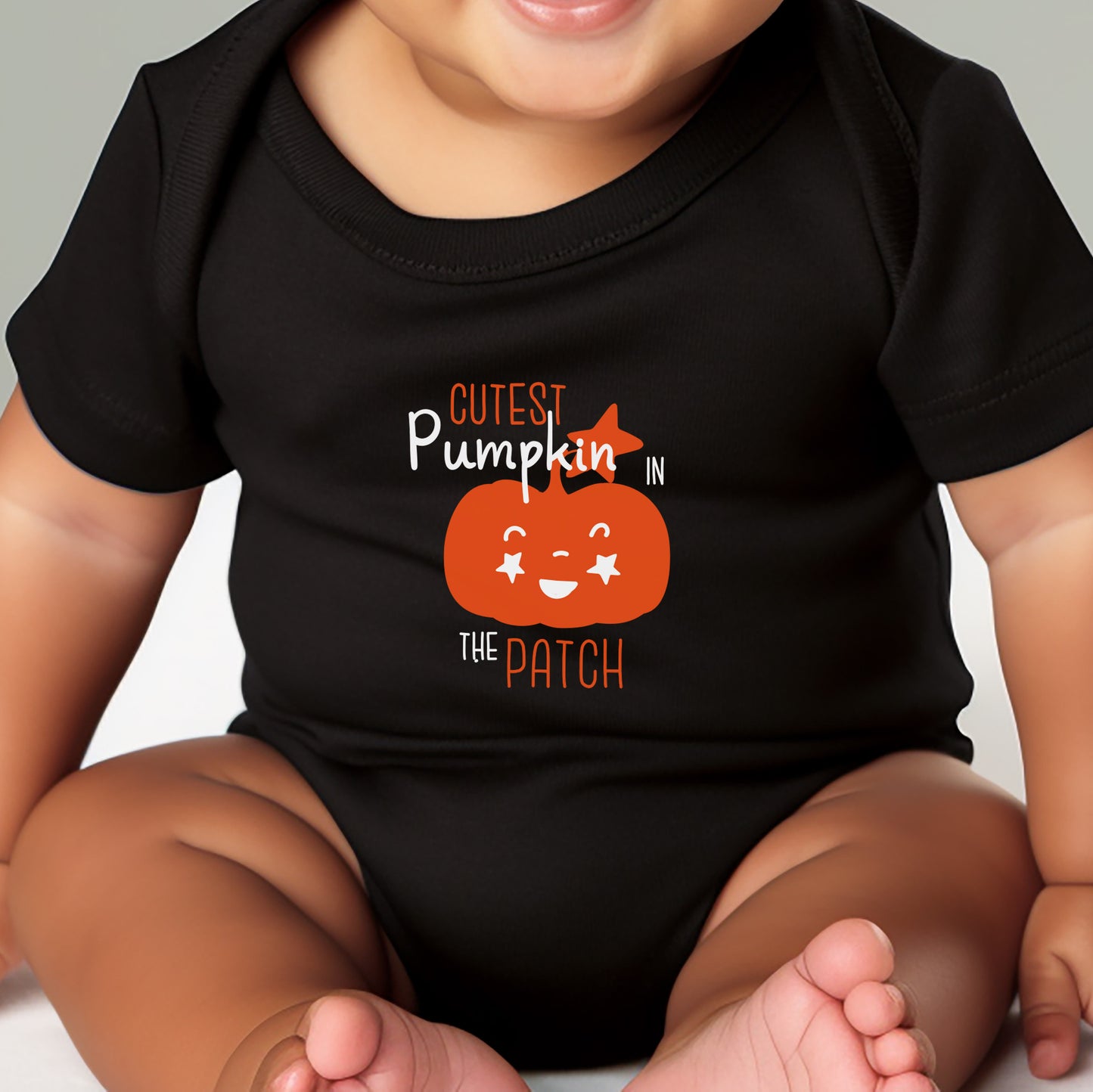 Cutest Pumpkin In The Patch - Personalised Halloween Baby Vest