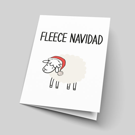 Fleece Navidad Awkward Christmas Cards