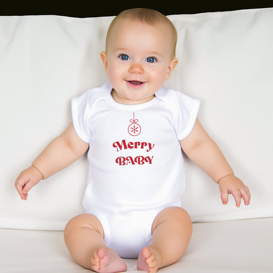 Merry Baby Christmas Baby Vest