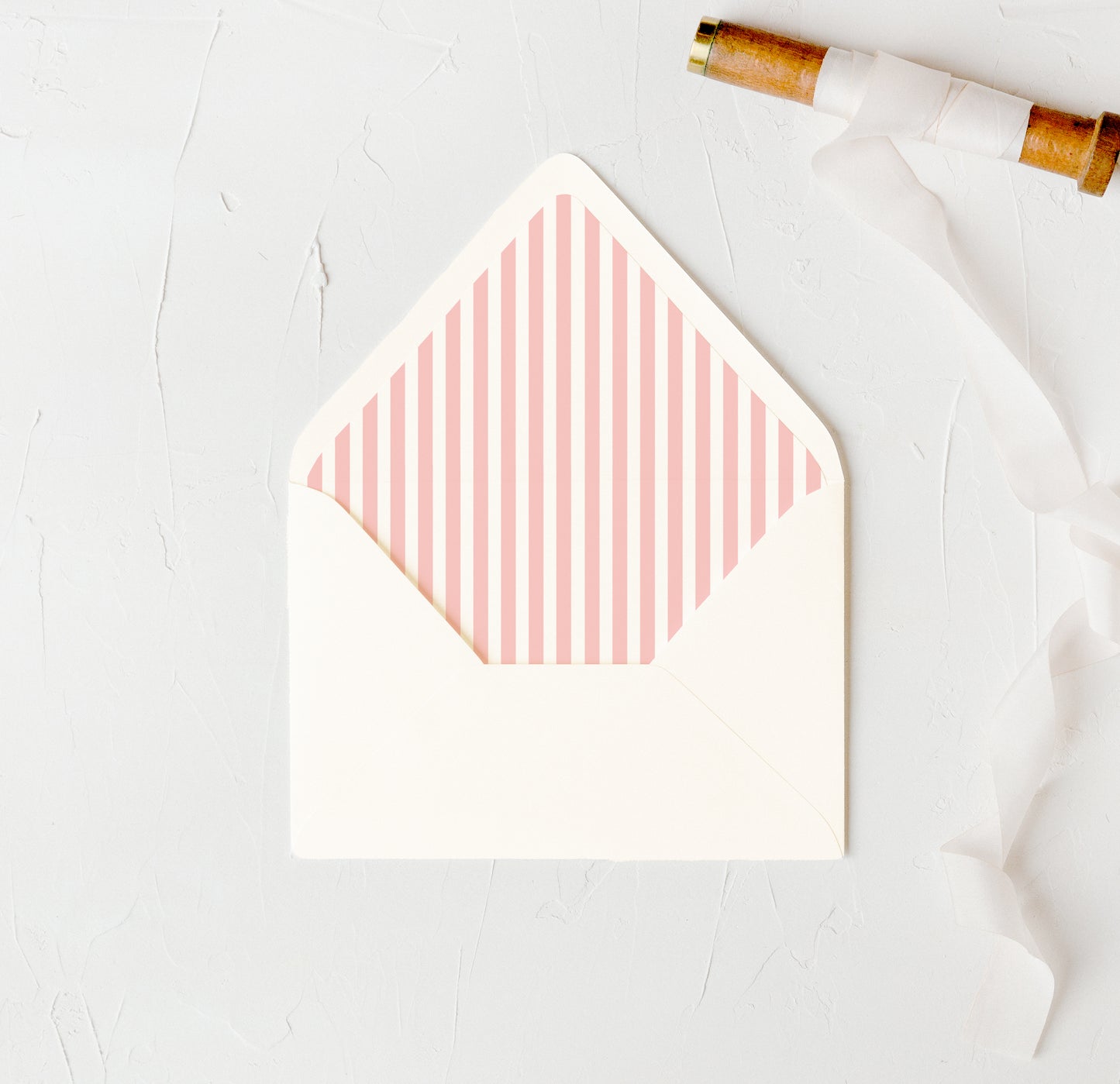 Pink Stripes Envelope Lining