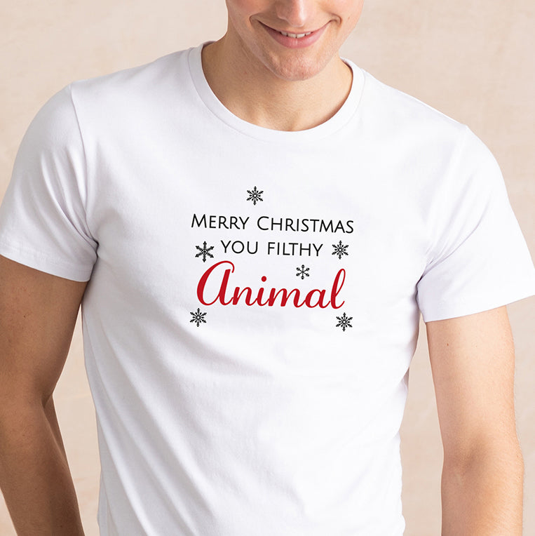 Merry Christmas You Filthy Animal Men's Christmas Pyjamas