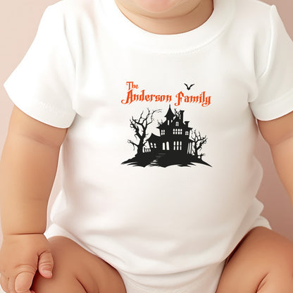 Your Family Name - Personalised Halloween Baby Vest