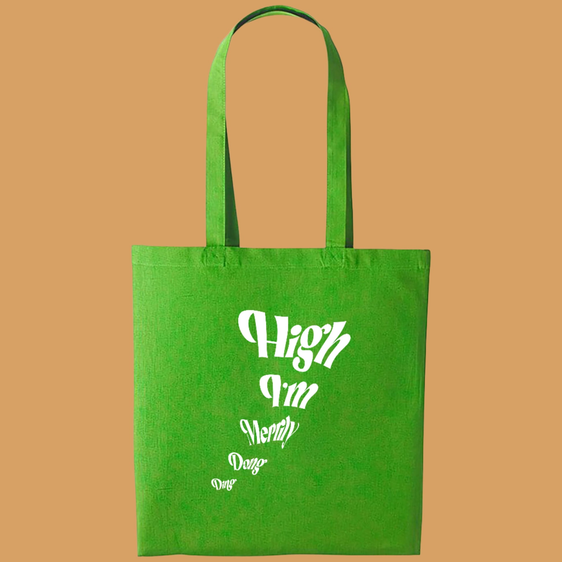 Funny Festive Tote Bag - Green