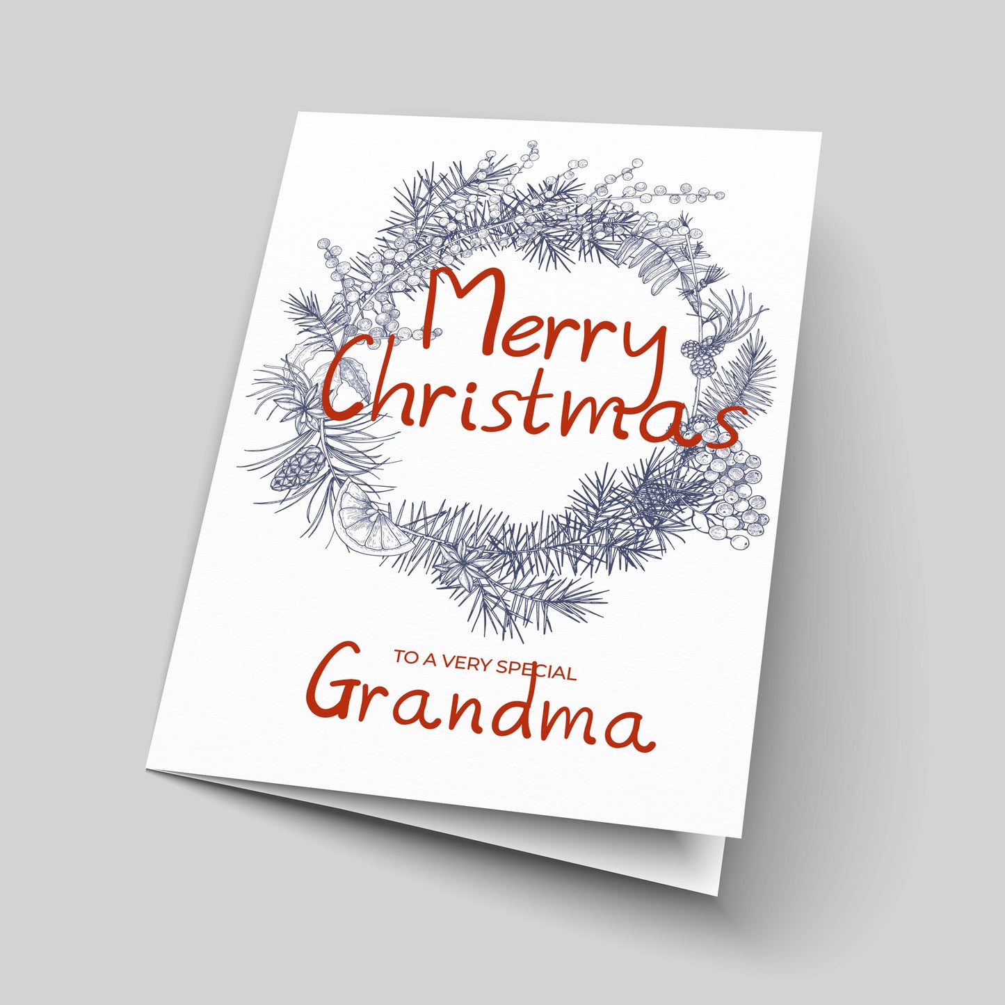Grandma Christmas Wishing Card