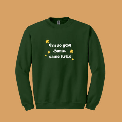 Green Rude Christmas jumper