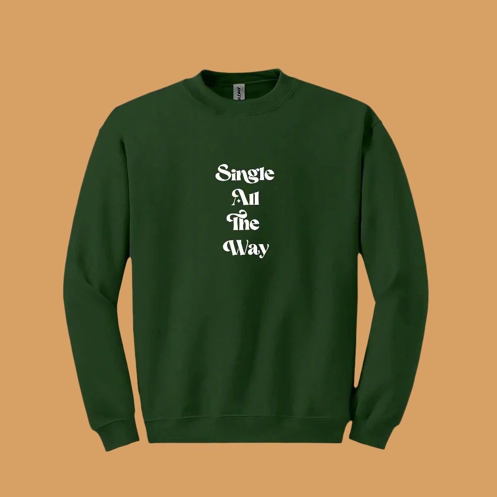 Green Single Christmas jumper