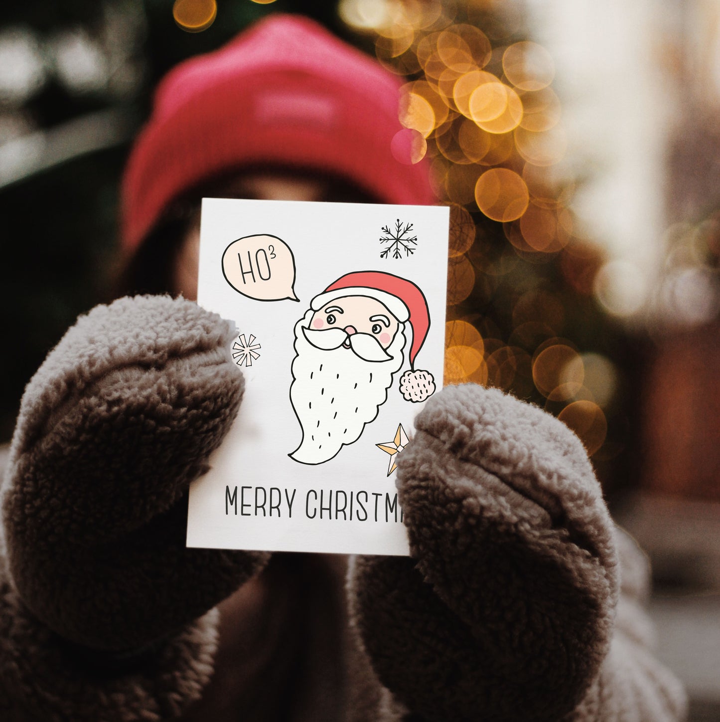 Ho Ho Ho (Ho3) Unusual Christmas Greetings Card