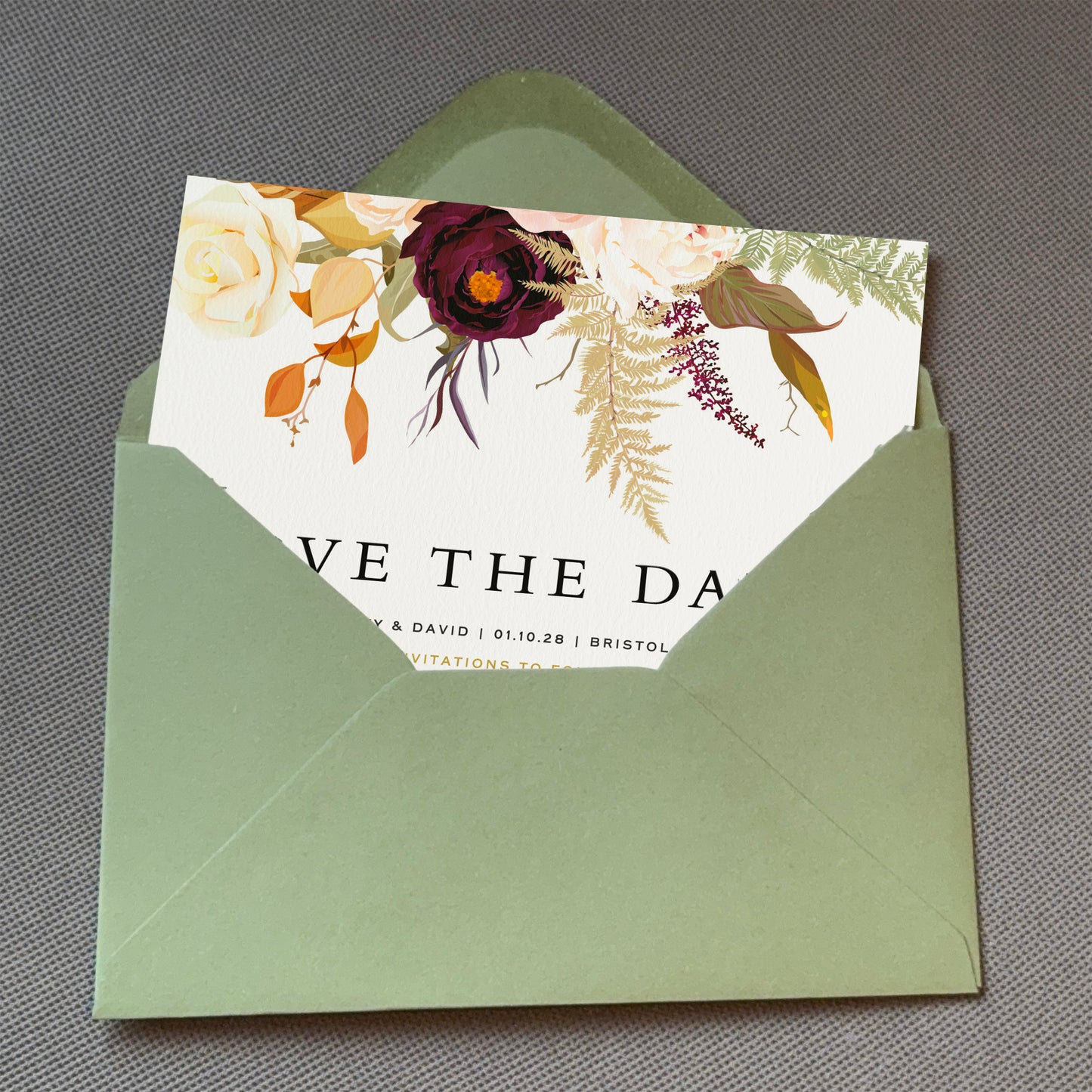 Potpourri Save The Date Cards