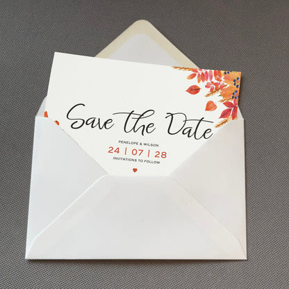 Autumn Save The Date Cards