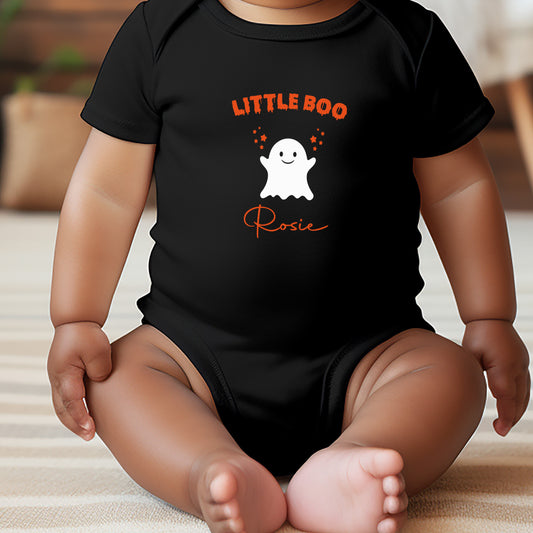 Little Boo- Personalised Halloween Baby Vest