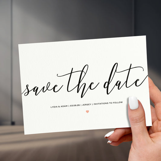 Minimalist Save The Date Cards