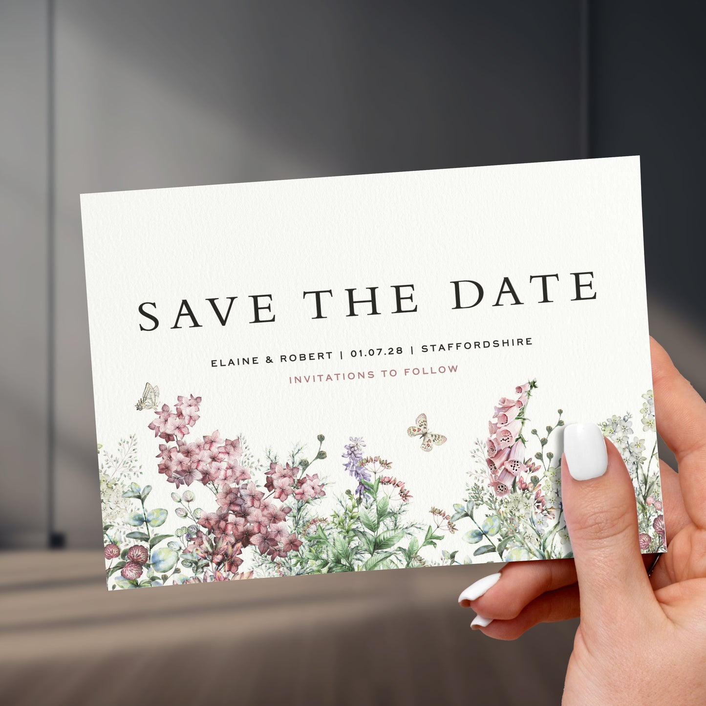 Wildflower Save The Date Cards