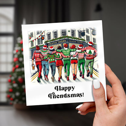 Merry Friendsmas Christmas Greeting Card