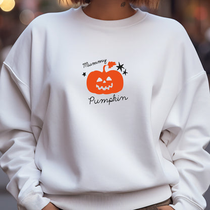 Mummy Pumpkin Halloween Ladies Oversized Sweatshirt