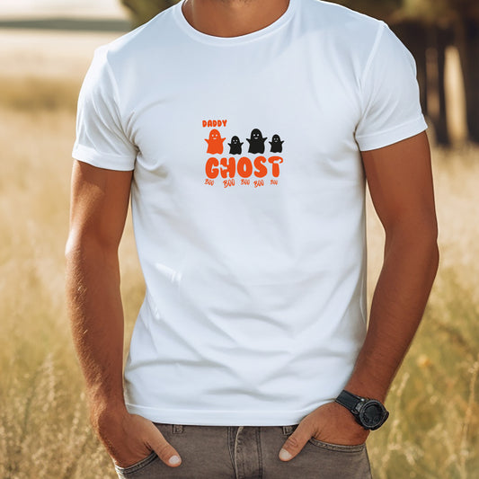 Daddy Ghost Personalised Men's Halloween T-Shirts