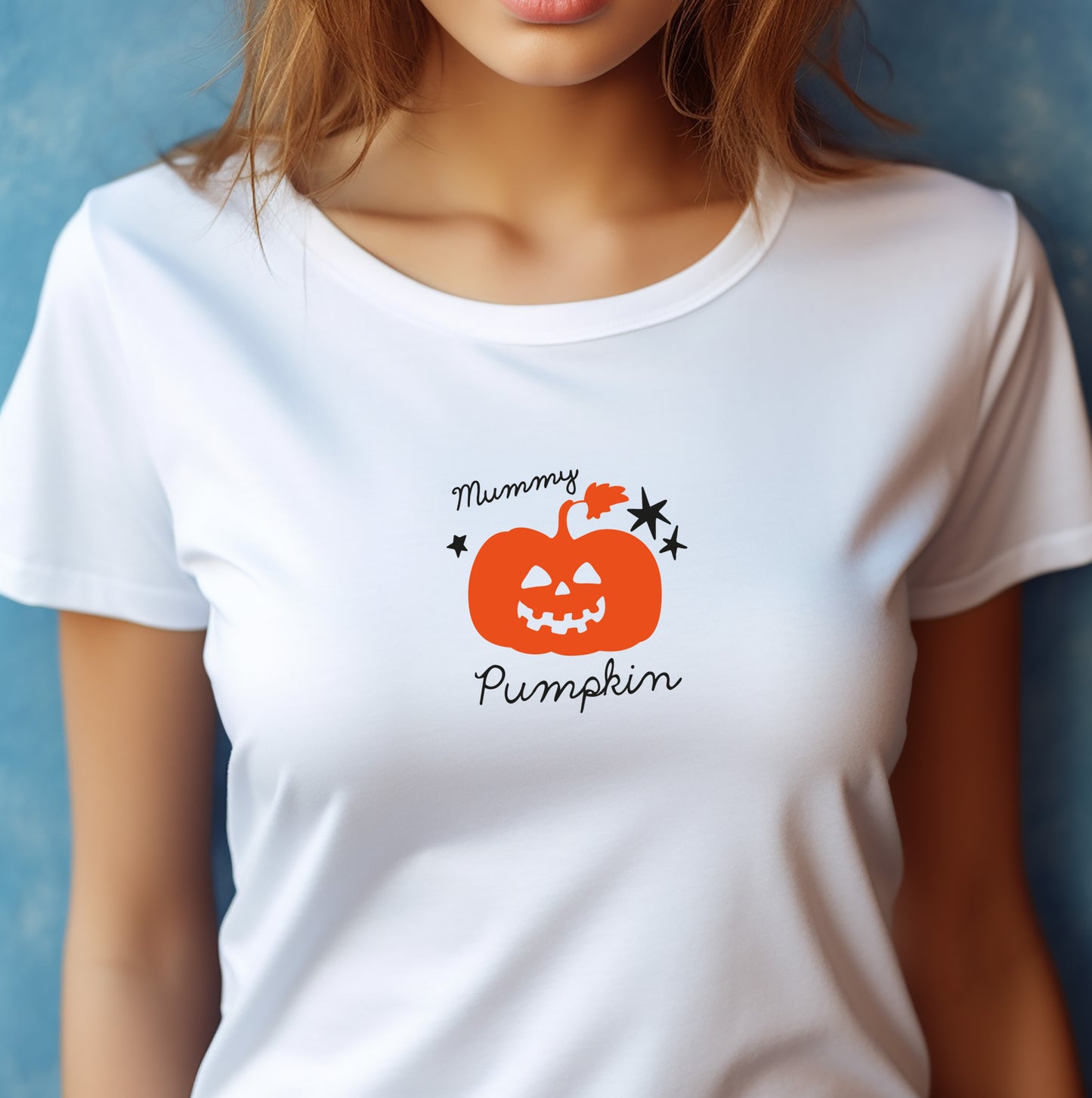 Mummy Pumpkin Ladies Halloween T-Shirt