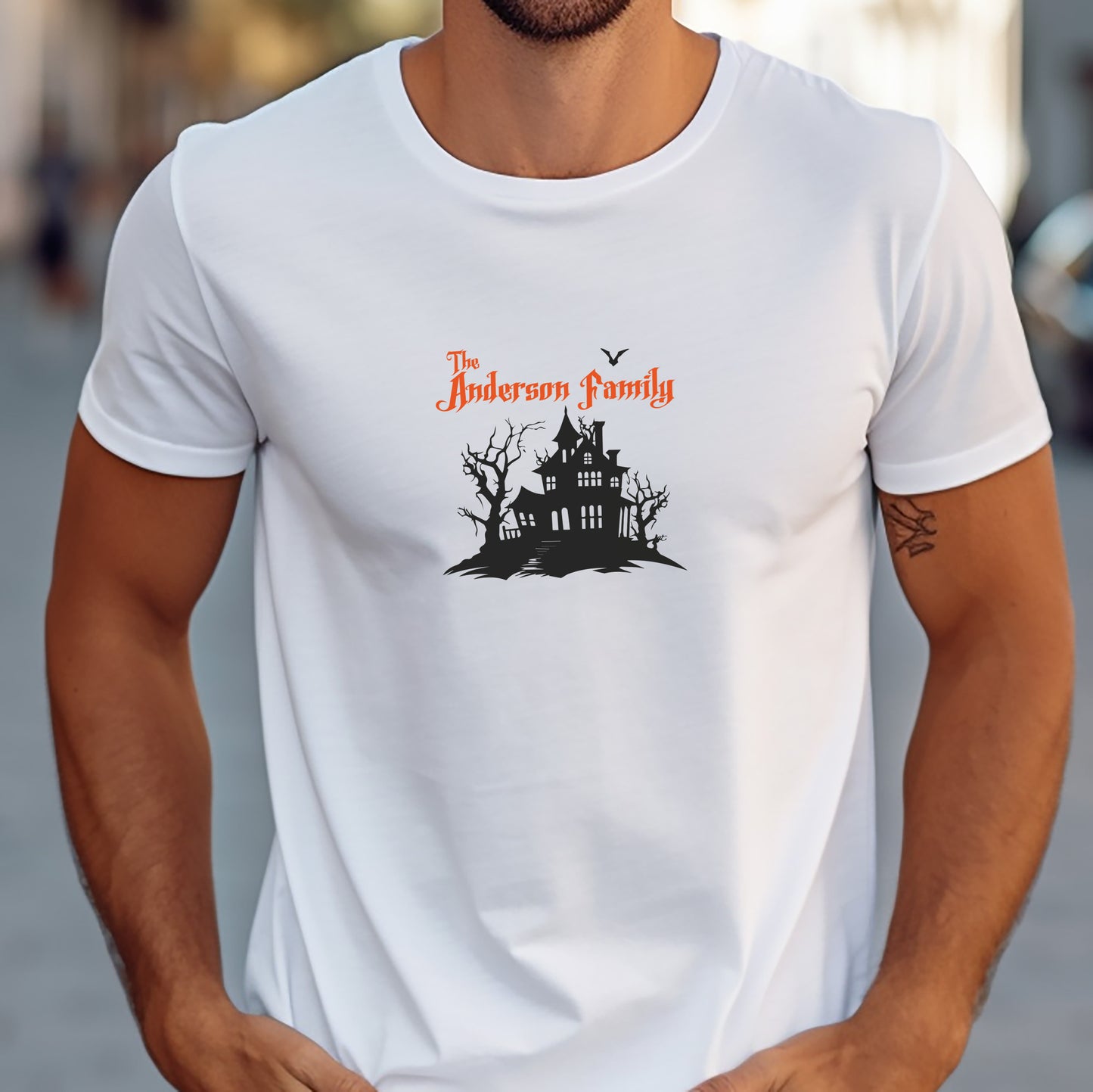 Your Family Name Personalised Men's Halloween T-Shirts