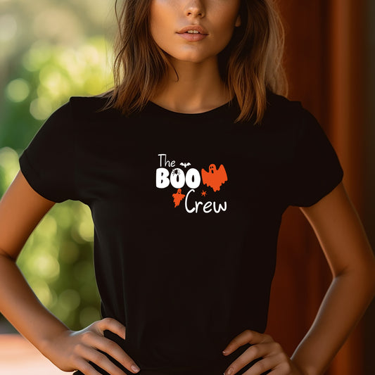 The Boo Crew Ladies Halloween T-Shirt