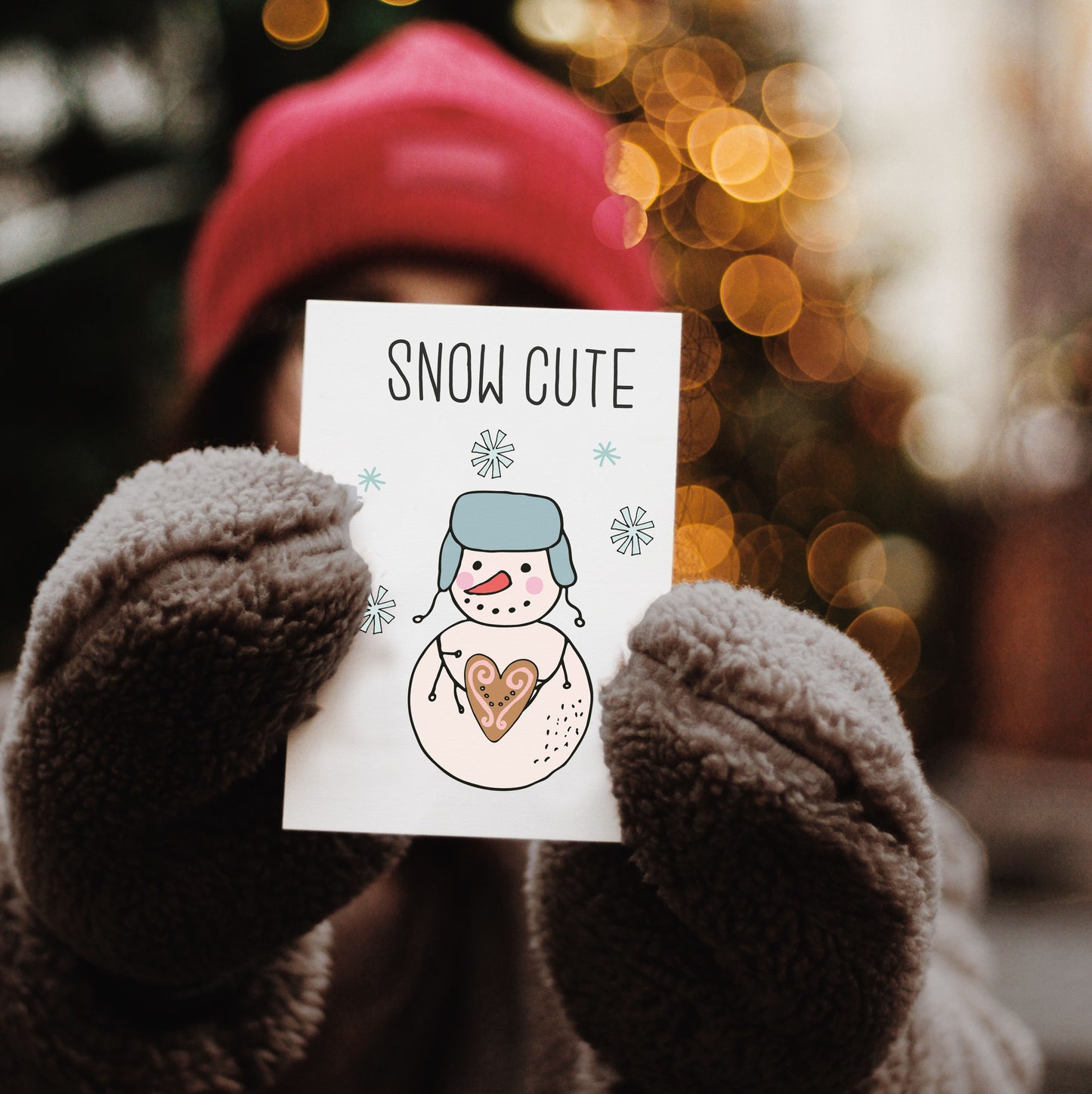 Snow Cute Xmas Cards