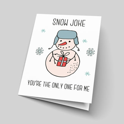 Snow Joke Cute Xmas Cards