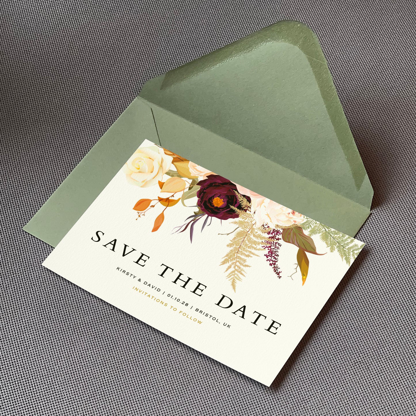 Potpourri Save The Date Cards