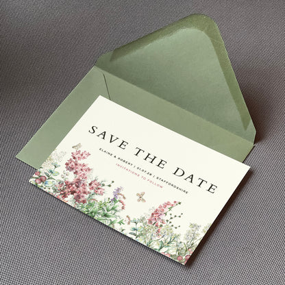 Wildflower Save The Date Cards