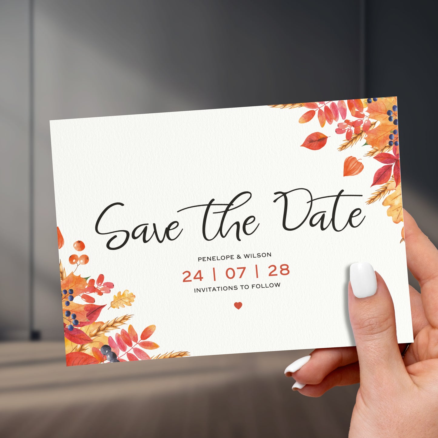 Autumn Save The Date Cards