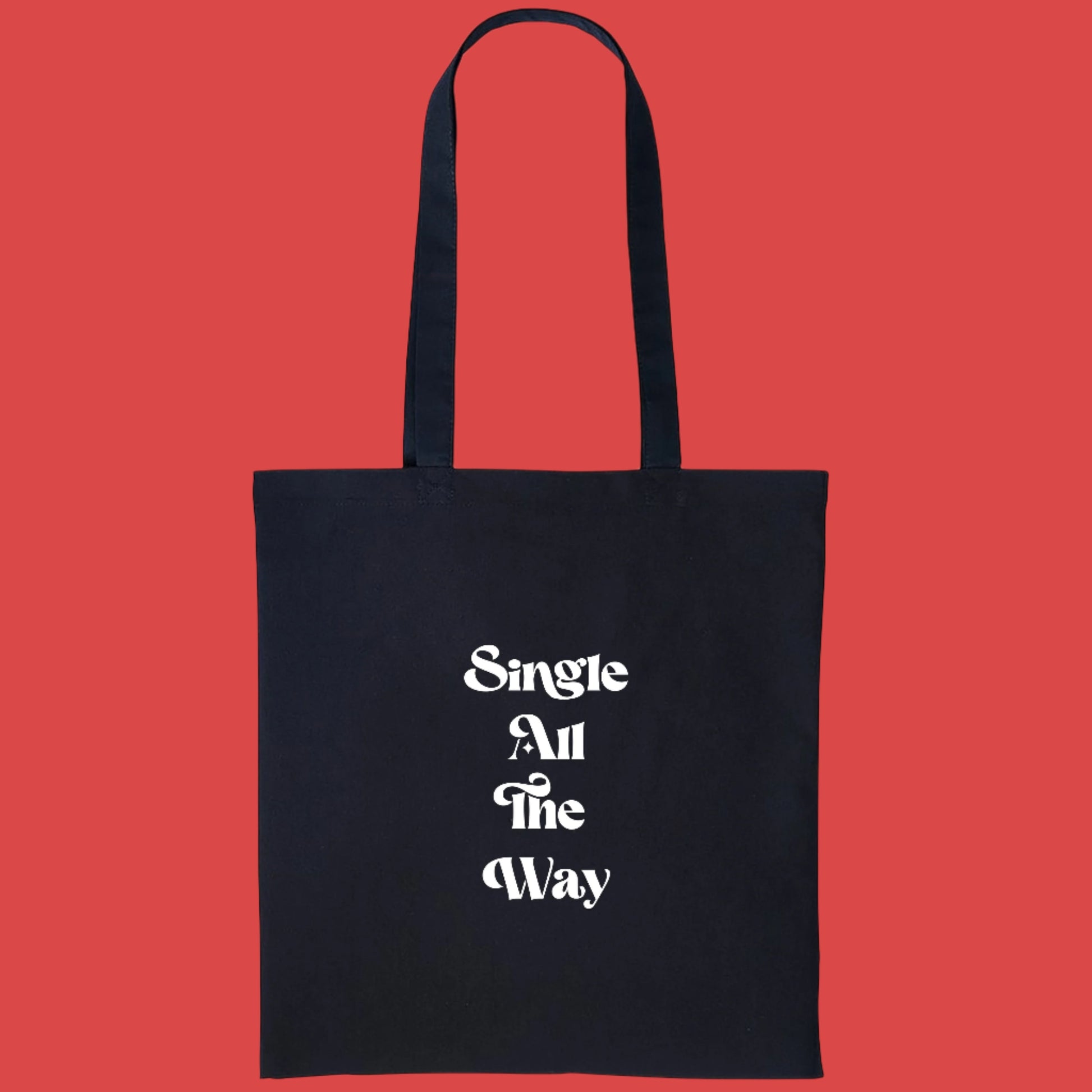 Single All The Way Tote Bag - Black