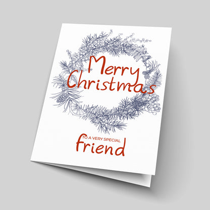 Merry Christmas Friend Card