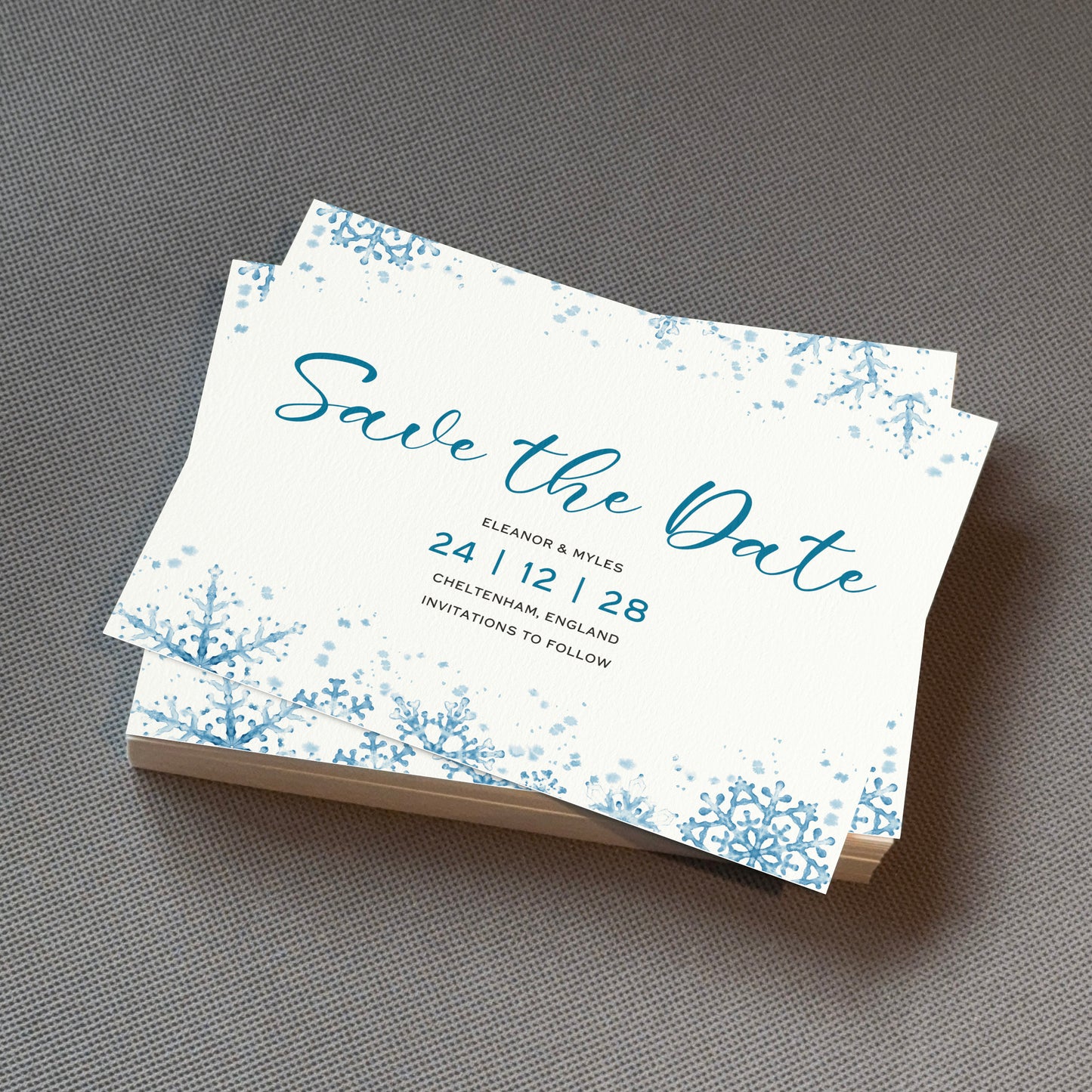 Winter Save The Date Cards