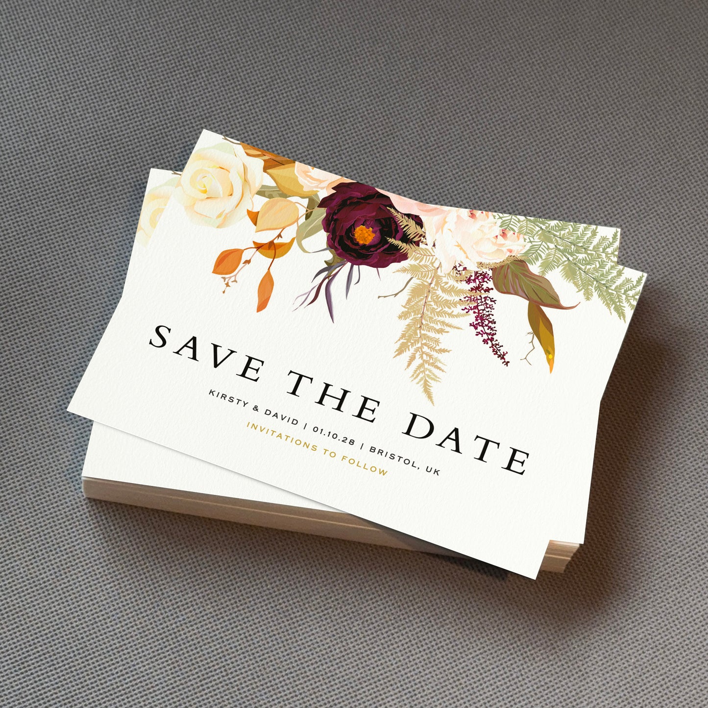 Potpourri Save The Date Cards