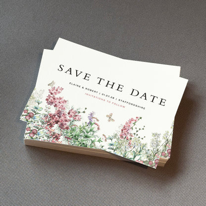 Wildflower Save The Date Cards