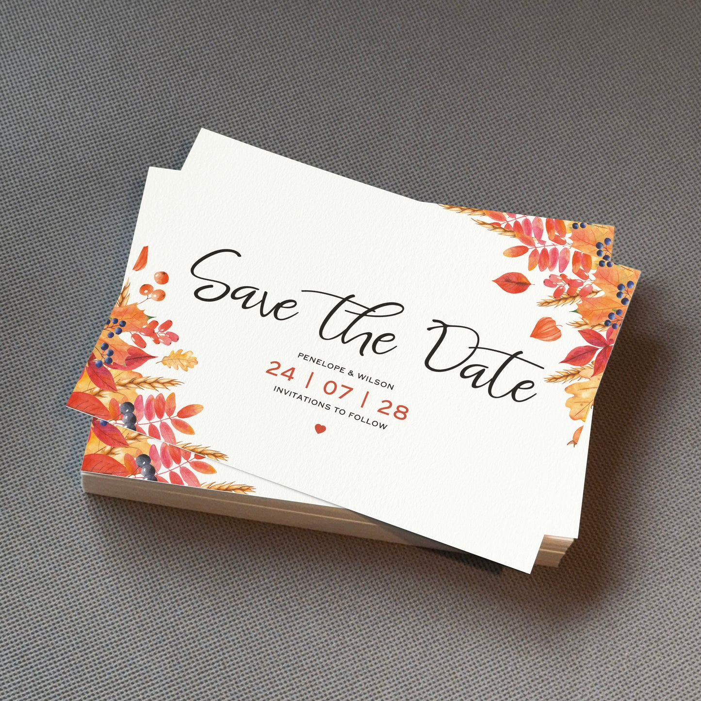 Autumn Save The Date Cards