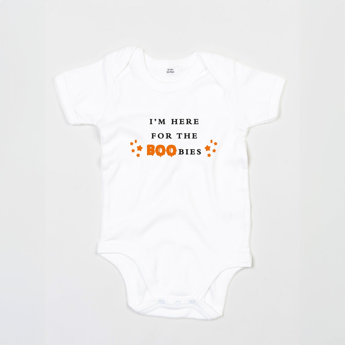 Here For The BOObies Baby Grow