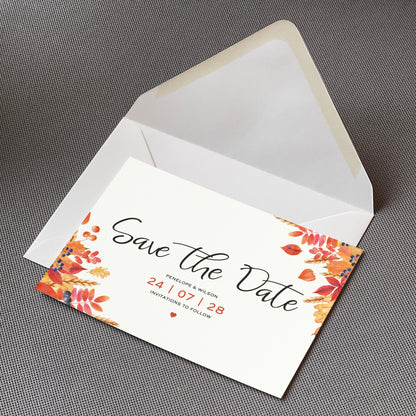 Autumn Save The Date Cards