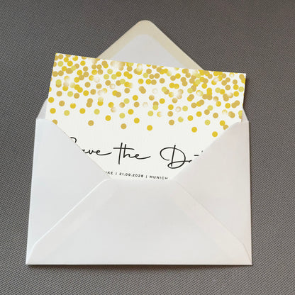 Confetti Save The Date Cards