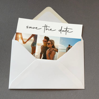 Photo Strip Save The Date Cards
