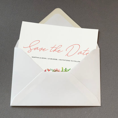 Succulents Save The Date Cards