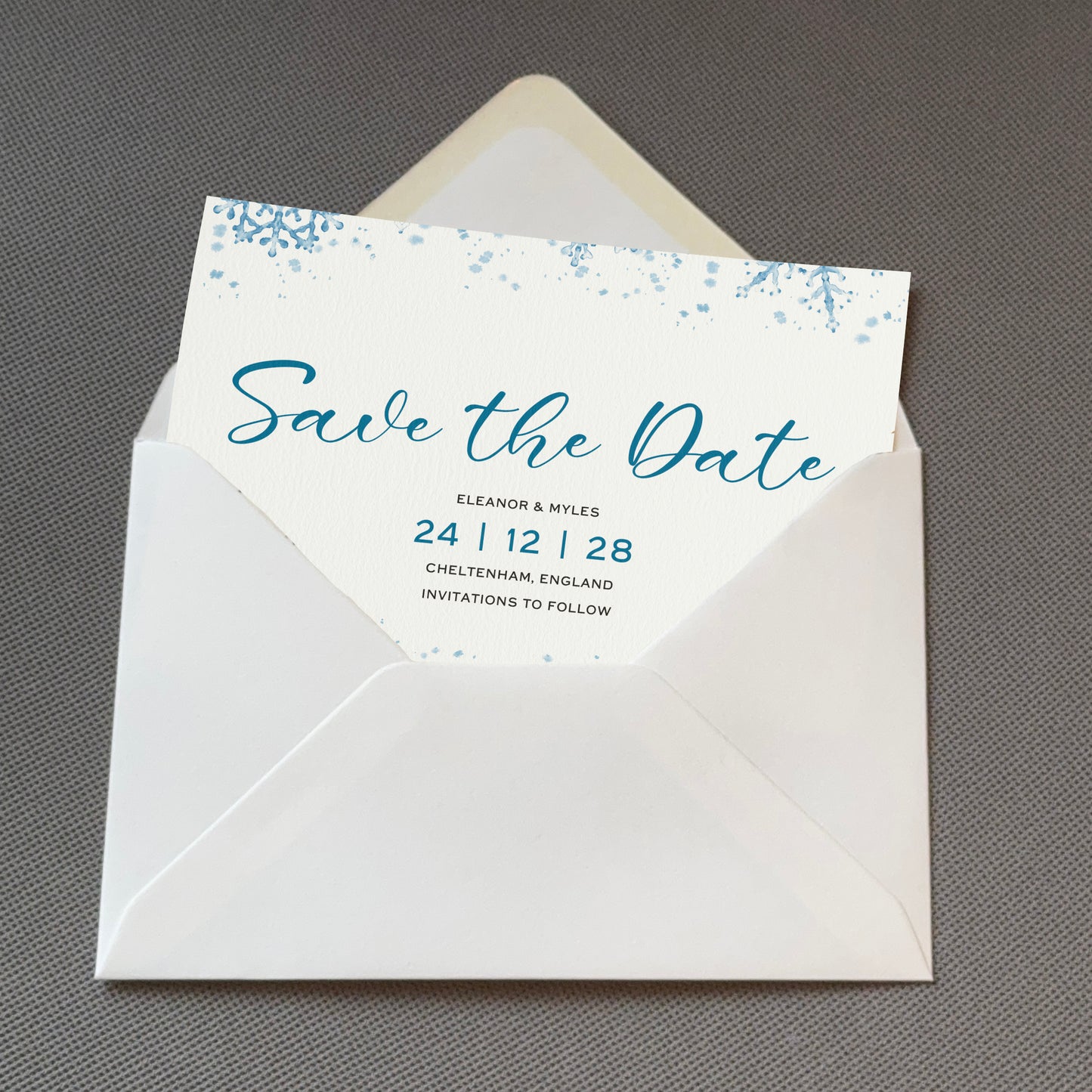 Winter Save The Date Cards