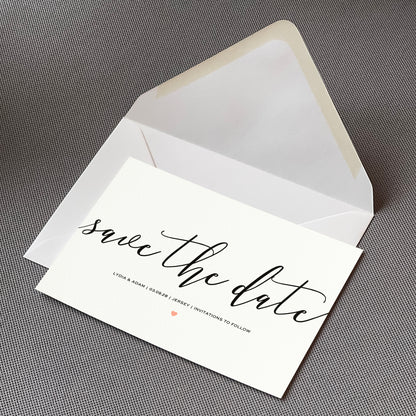 Minimalist Save The Date Cards