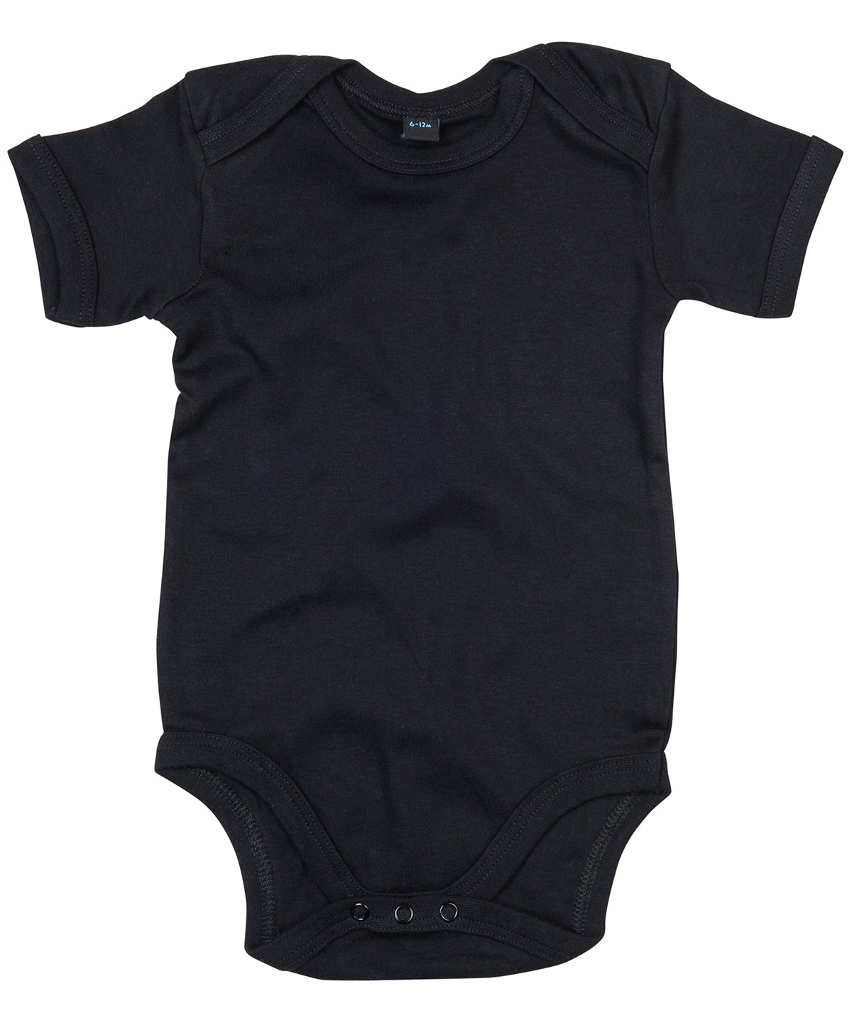 Personalised Name Black Baby Vest