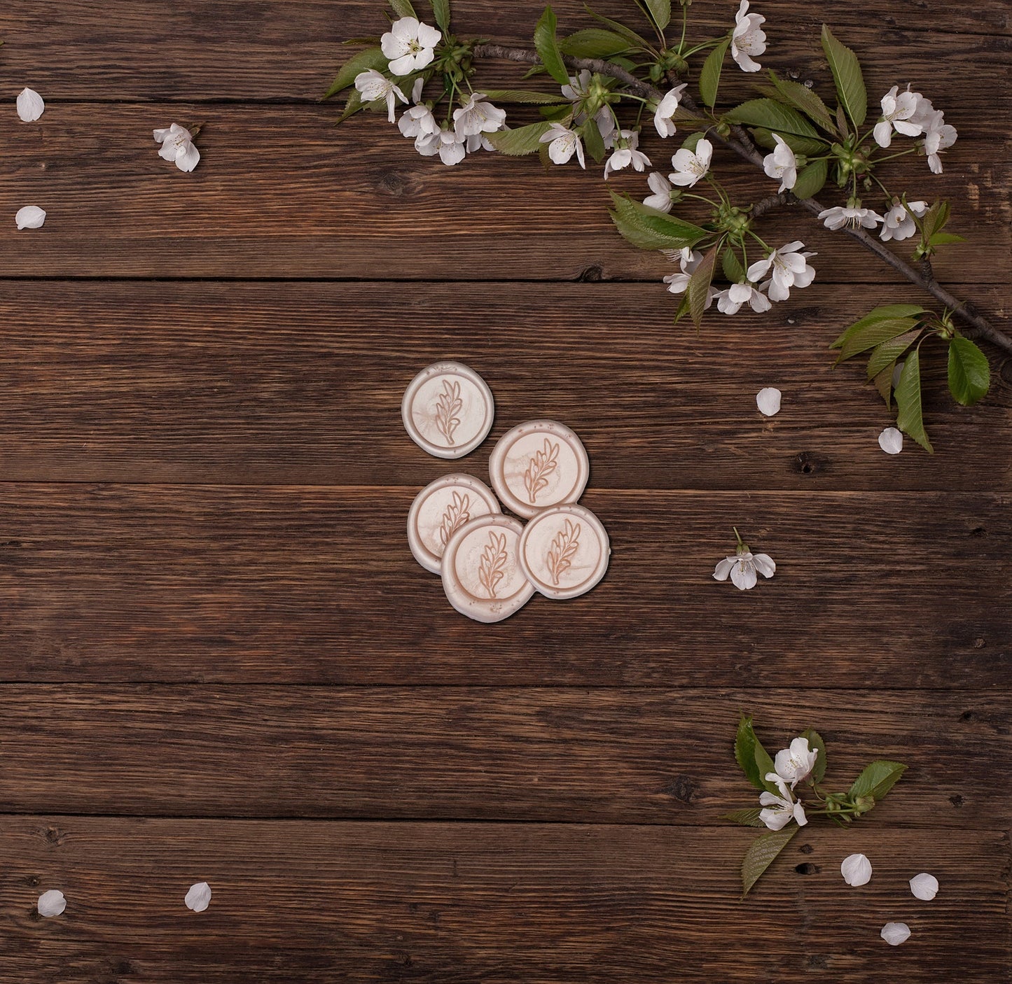 Blush Self Adhesive Wax Seals