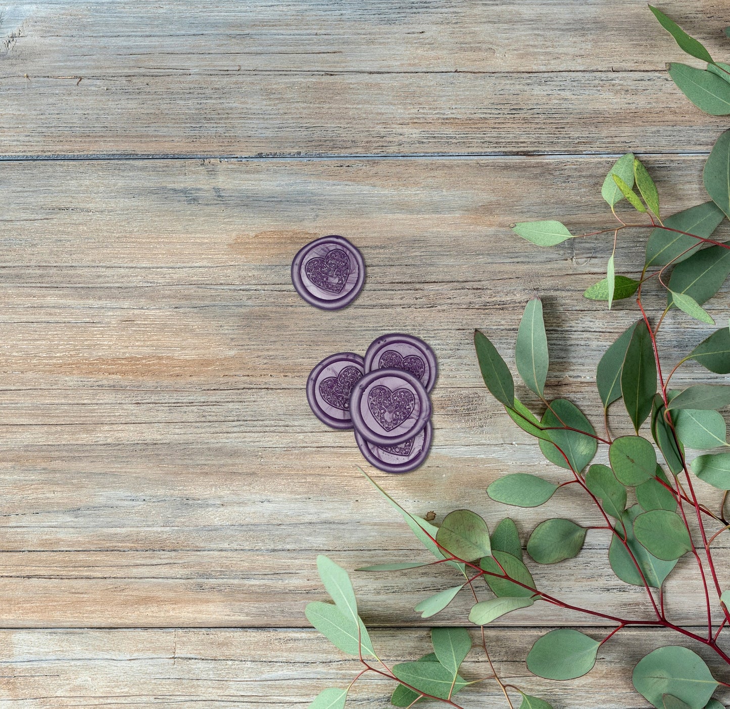 Purple Sticker Wax Seals